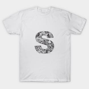 Floral Letter S T-Shirt